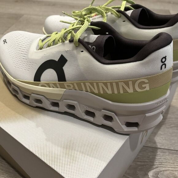 On Cloudmonster 2 Mens Athletic Running Shoes Sneaker Undyed/Zest New 12 M - Picture 6 of 9